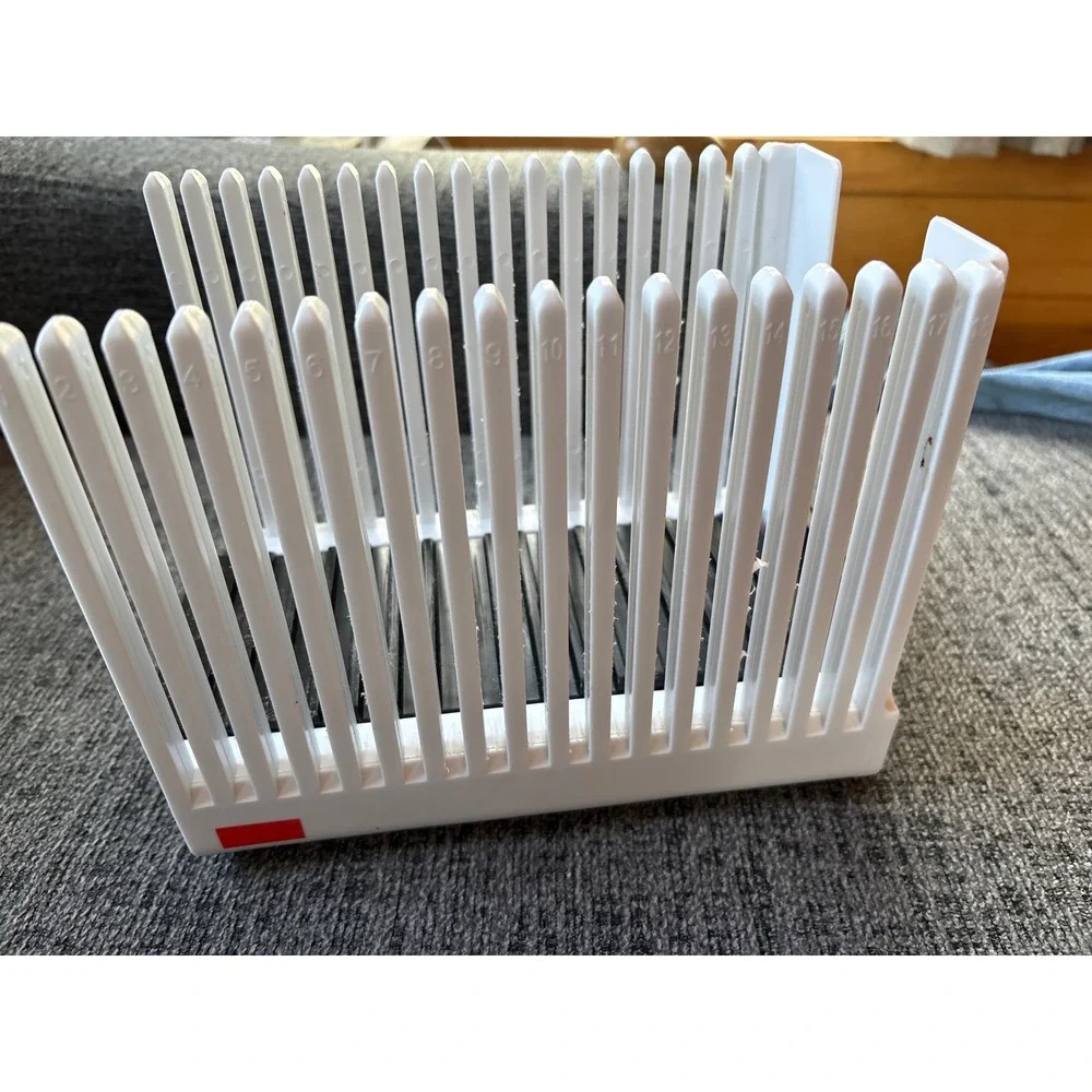 Ovekta‎ Foldable Bread Slicer Guide for Homemade Loaves White and Black Plastic